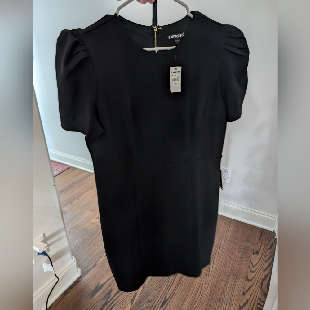 Express Elegant Black Cocktail Dress